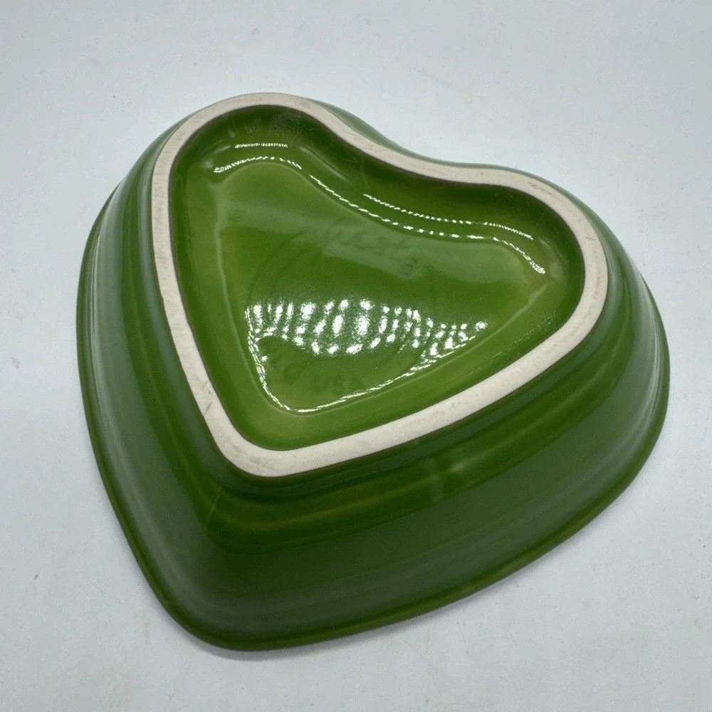 Fiestaware Heart Shaped Bowl Homer Laughlin  Fiesta Shamrock Green